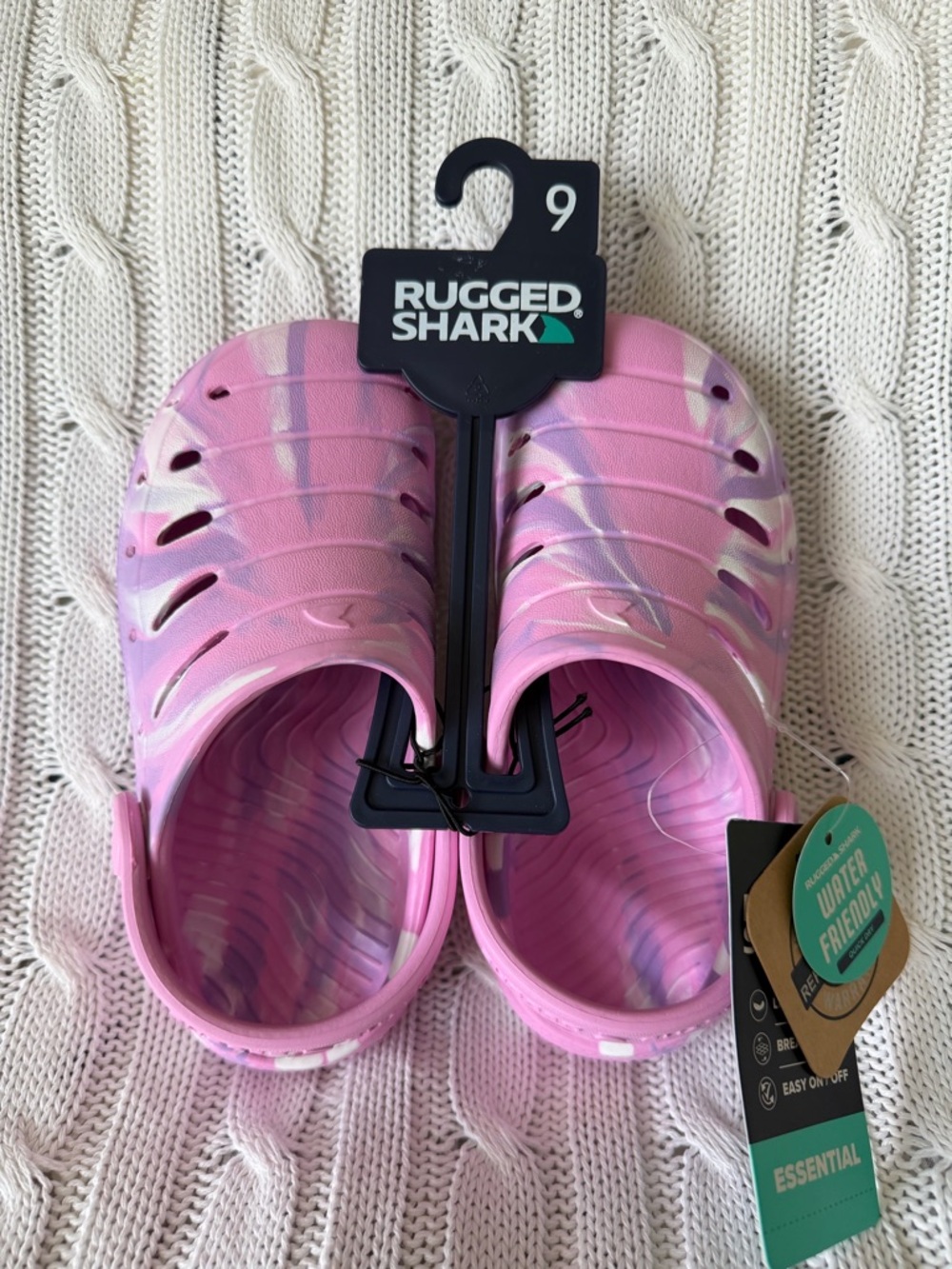 Rugged Shark Toddler Girls Clog Sz 9 NEW Foam Water Pool Beach Shoes Sandal